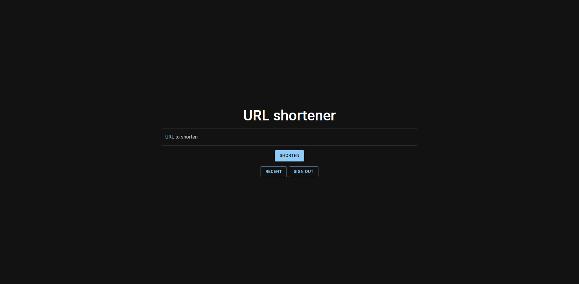 URL shortener